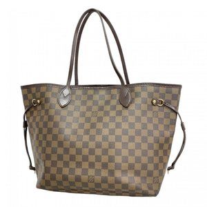 Louis Vuitton Damier Neverfull MM Tote Bag N41358 Ebene Women's